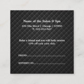 Professional Salon & Spa 紹介カード|編集可能 割引カード (裏面)
