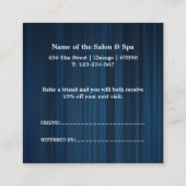 Professional Salon & Spa 紹介カード|編集可能 割引カード (裏面)