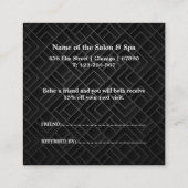 Professional Salon & Spa 紹介カード|編集可能 割引カード (裏面)