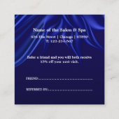 Professional Salon & Spa 紹介カード|編集可能 割引カード (裏面)