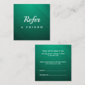 Professional Salon & Spa Referral Card | Editable 割引カード (正面/裏面)