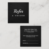 Professional Salon & Spa Referral Card | Editable  割引カード (正面/裏面)