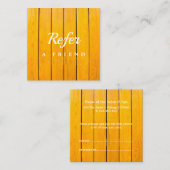 Professional Salon & Spa Referral Card | Editable  割引カード (正面/裏面)