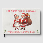 Professional Santa Business Card Mr&Mrs Claus ゲストブック (正面)