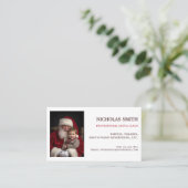Professional Santa Claus QR Code Photo 名刺 (スタンド正面)