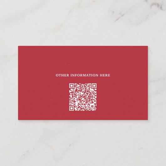 Professional Santa Claus QR Code Photo 名刺 (裏面)