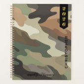 Professional Script on Elegant Camouflage Pattern プランナー手帳 (正面)