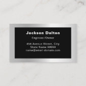 Professional Shiny Black Welding Metal Fabricator  名刺 (裏面)