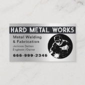 Professional Shiny Black Welding Metal Fabricator  名刺 (正面)