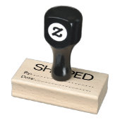 Professional Shipped By Date Rubber Stamp ラバースタンプ (スタンプ)