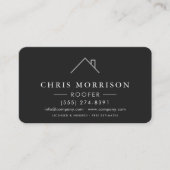 Professional Silver & Black Roofing Company 名刺 (正面)