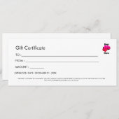 Professional Simple Custom Logo Gift Certificate 招待状 (正面/裏面)