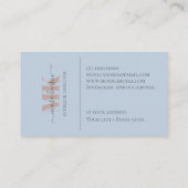 Professional Simple Modern Neon Purple Black 名刺 (裏面)