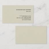 Professional Simple Plain Realtor Real Estate 名刺 (正面/裏面)