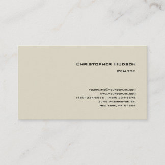 Professional Simple Plain Realtor Real Estate 名刺