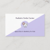 Professional Simple Soft Lavender Children Clean 名刺 (正面)