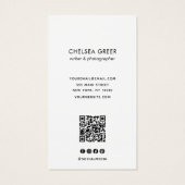 Professional Simple White Silver Border (裏面)