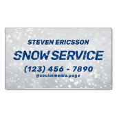 Professional snow removal winter service マグネット名刺 (正面)