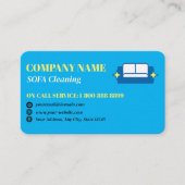 Professional Sofa Cleaning Logo QR Code 名刺 (正面)