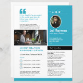 Professional Speaker One Sheet Template (正面/裏面)