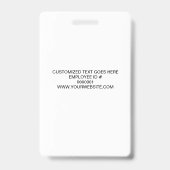 Professional Staff Custom Business Logo Employee バッジ (裏面)