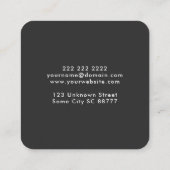 Professional Stair Builder Contractor スクエア名刺 (裏面)