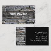 Professional Stone Masonry Business Card Design 名刺 (正面/裏面)