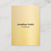Professional Stylish Faux Gold Template 名刺 (正面)