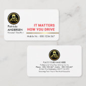 Professional Stylish Gold  Chauffeur Line 名刺 (正面/裏面)