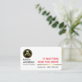 Professional Stylish Gold  Chauffeur Line 名刺 (スタンド正面)