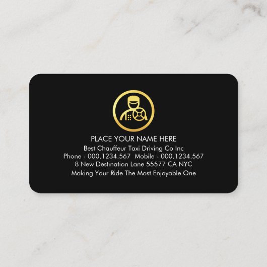 Professional Stylish Gold Handyman Tools Line 名刺 (裏面)