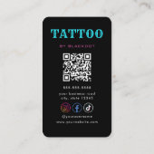 Professional Tattoo Artist Tattoo Shop Tattooist 名刺 (裏面)