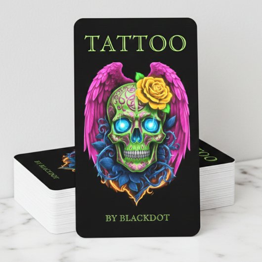 Professional Tattoo Artist Tattoo Studio Qr Code 名刺