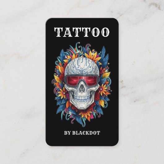 Professional Tattoo Studio Tattoo Shop Branding 名刺 (正面)