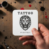 Professional Tattooist Creative Branding QR Code スクエア名刺