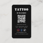 Professional Tattooist Tattoo Studio Tattoo Shop 名刺 (裏面)