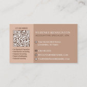 Professional Tax Consultant Monogram Accountant QR 名刺 (裏面)