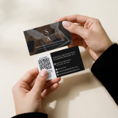 Professional Tax Consultant Monogram Accountant QR 名刺