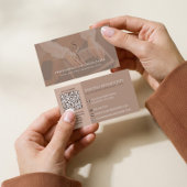 Professional Tax Consultant Monogram Accountant QR 名刺