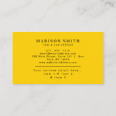 Professional Taxi Service  名刺 (裏面)