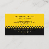 Professional Taxi Service  名刺 (裏面)