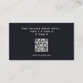 Professional Taxi Service  名刺 (裏面)