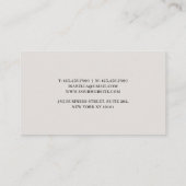 Professional Teal Gold Abstract Modern 名刺 (裏面)