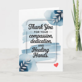 Professional Thank You Card for Doctor カード
