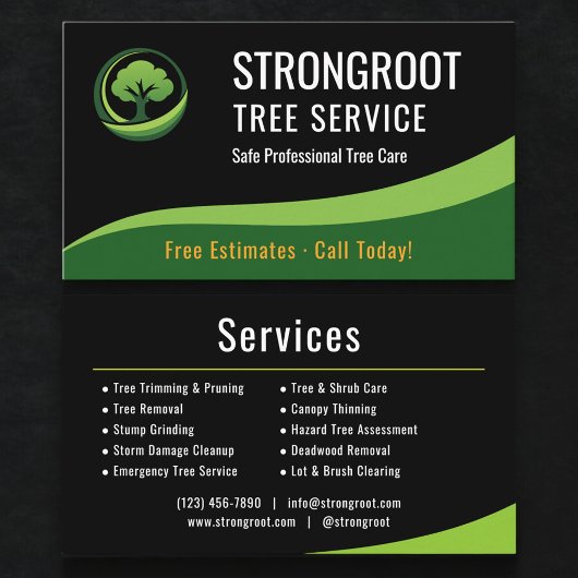 Professional Tree Service Arborist Company 名刺