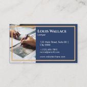 Professional TruNorth Legal Gold Lawyer Deep Navy 名刺 (正面)