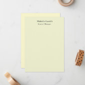 Professional Unique Classical Plain ノートカード (正面/裏面インサイチュ)