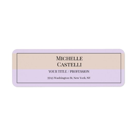 Professional Unique Classical Simple ラベル (正面)