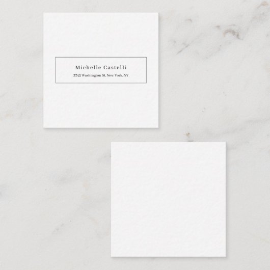 Professional Unique Classical Simple Black & White エンクロージャーカード (正面/裏面)