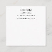 Professional Unique Classical Simple Black & White エンクロージャーカード (正面)